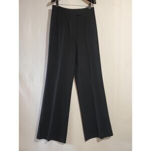 L.A.M.B. Gwen Stefani Y2K Wool High Waist Wide Leg Black Trouser Pants Women's 4